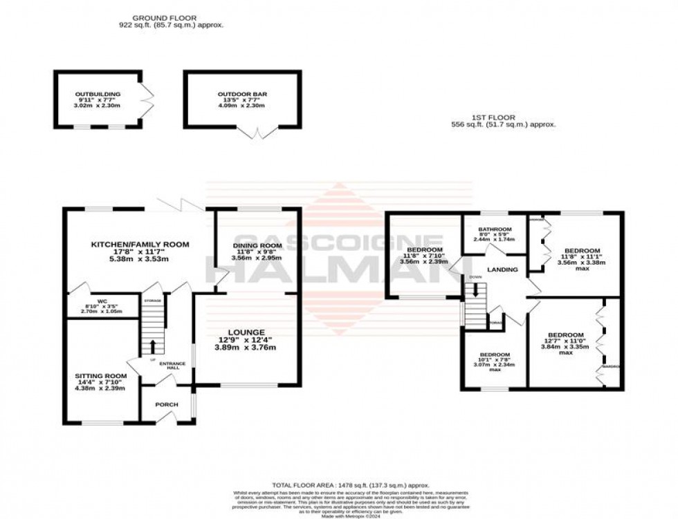 Floorplan for Carrington Lane, Sale