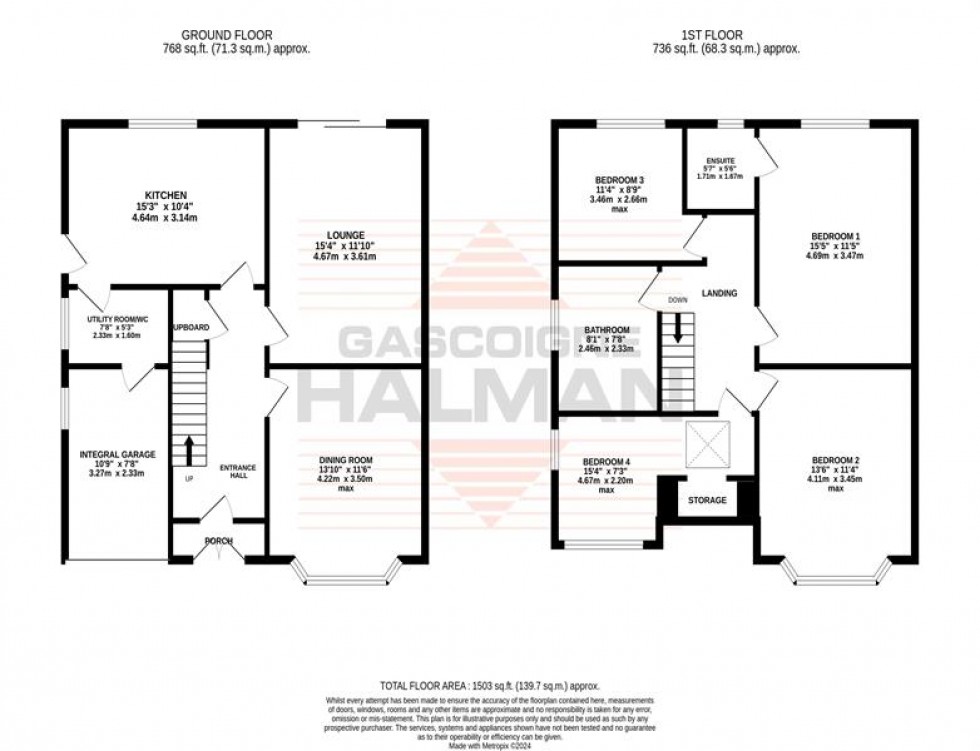 Floorplan for Dunchurch Road, Sale