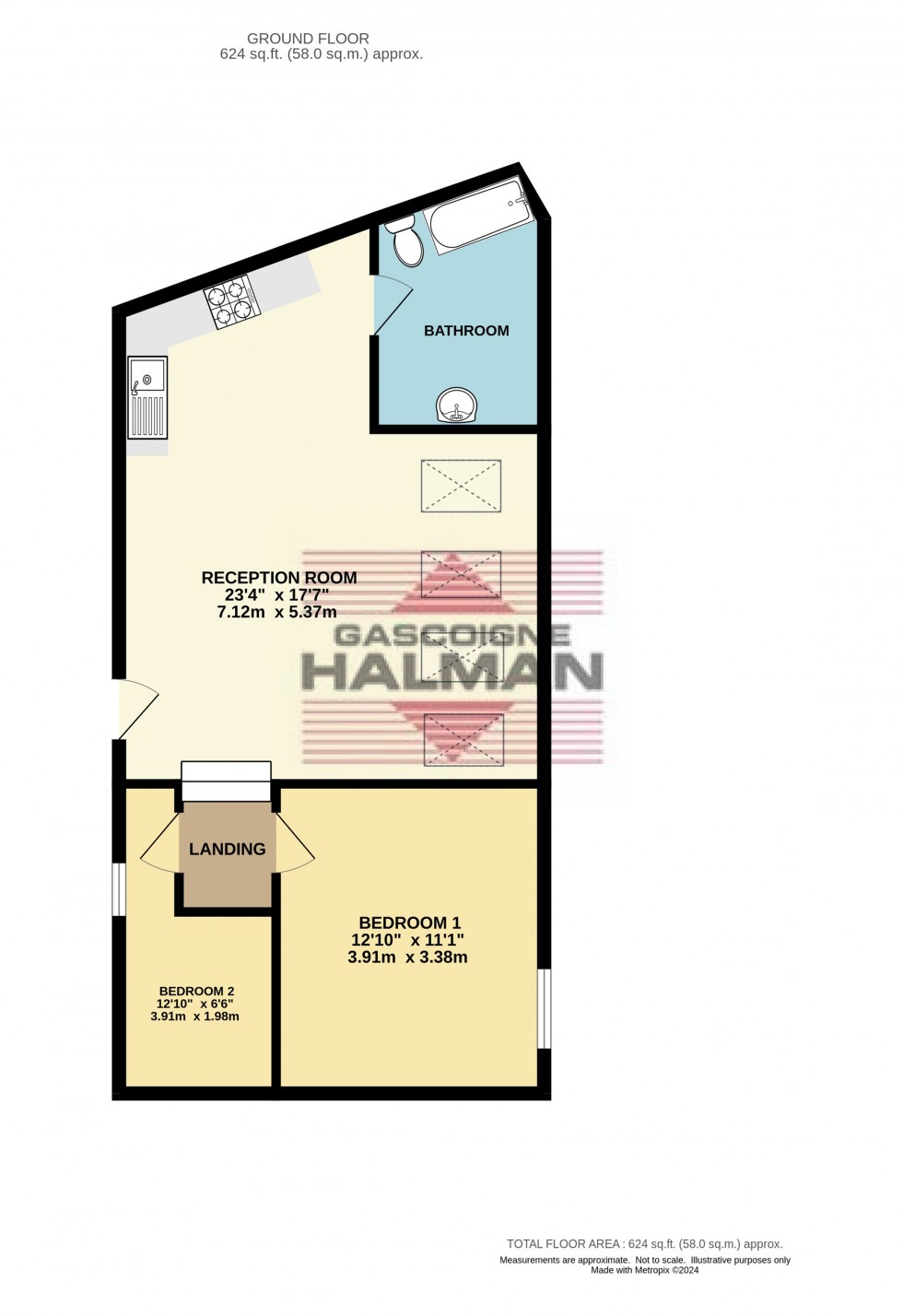 Floorplan for Station Street, Glossop