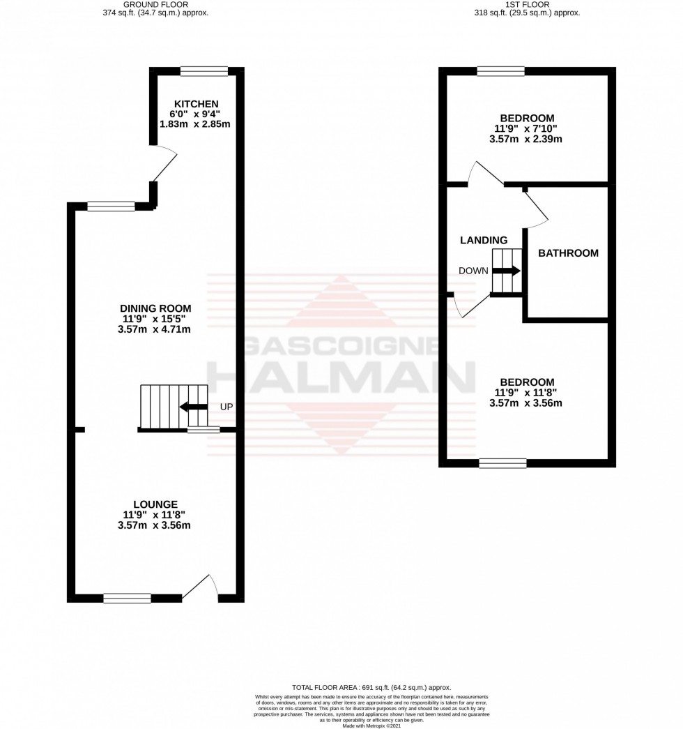 Floorplan for Brooklyn Road, Cheadle