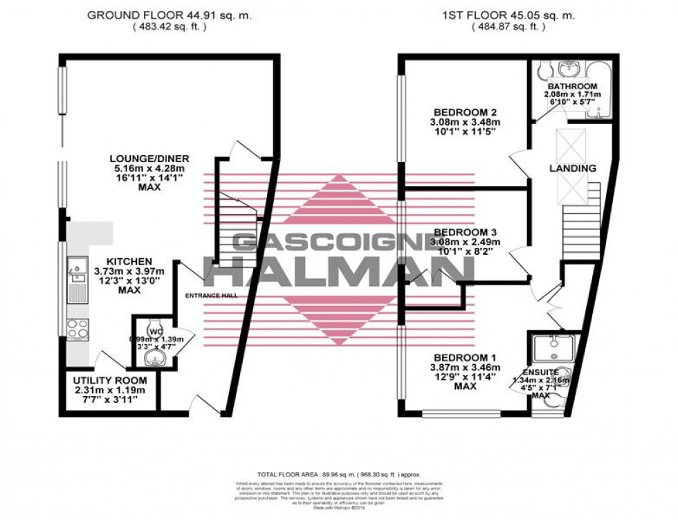 Floorplan for Portland Grove, Heaton Moor