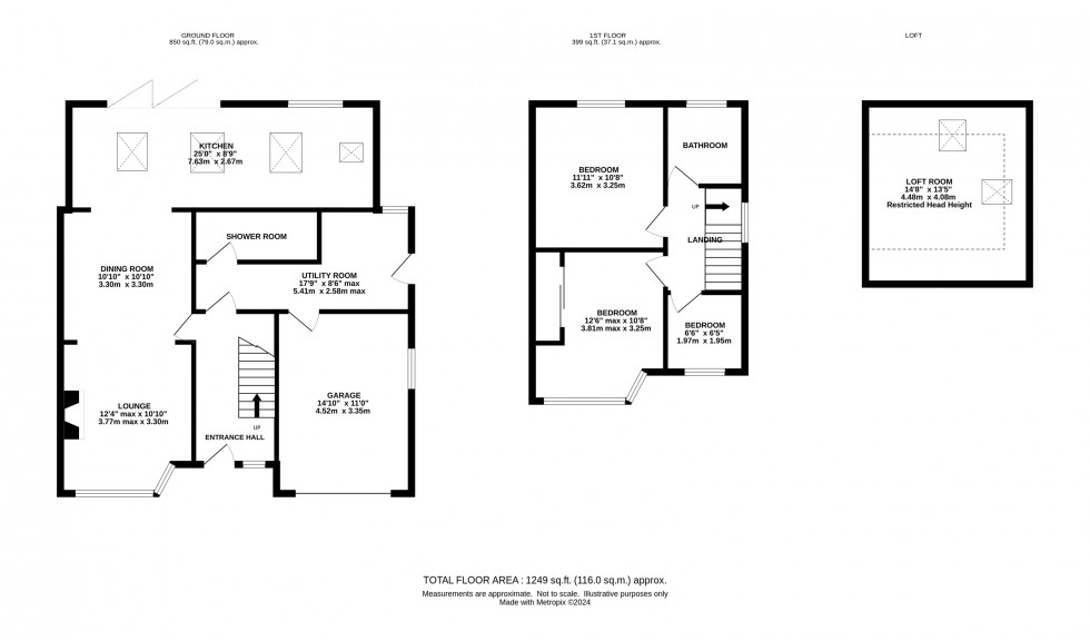 Floorplan for Springfield Avenue, Grappenhall, Warrington