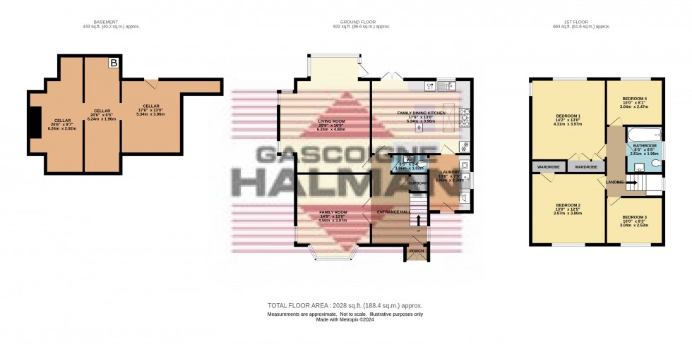 Floorplan for Dinting Road, Glossop