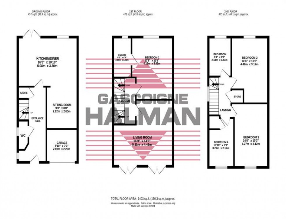 Floorplan for Lawnhurst Close, Cheadle Hulme, Cheadle