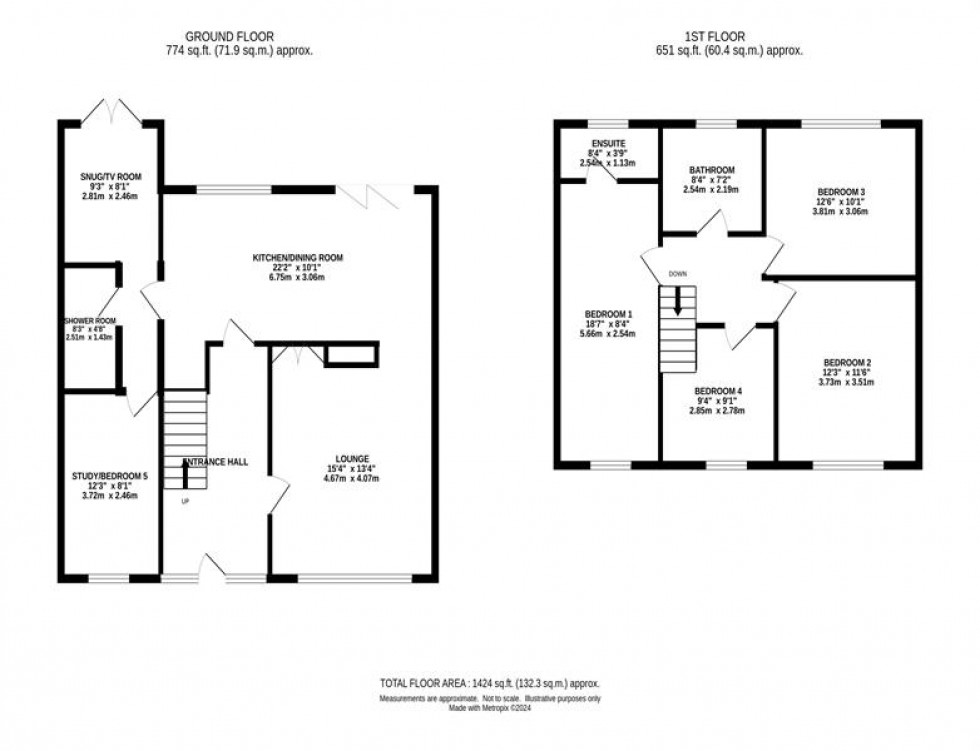 Floorplan for Gonville Avenue, Sutton