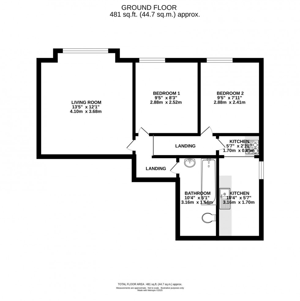 Floorplan for 41 Clarendon Road, Manchester