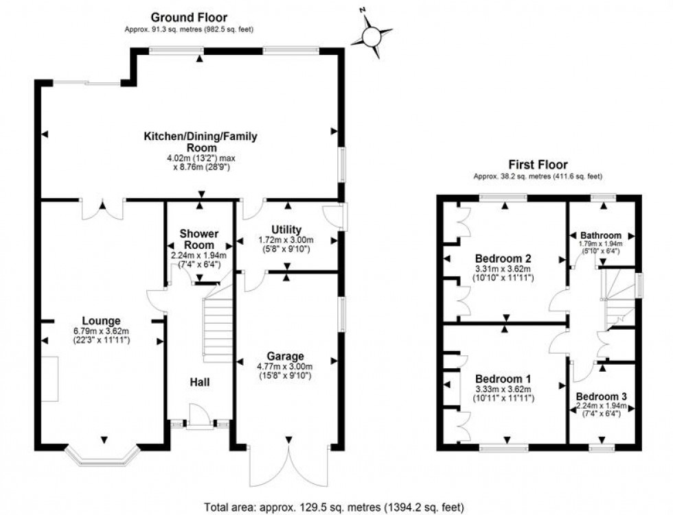 Floorplan for Stable Lane, Mouldsworth, Chester