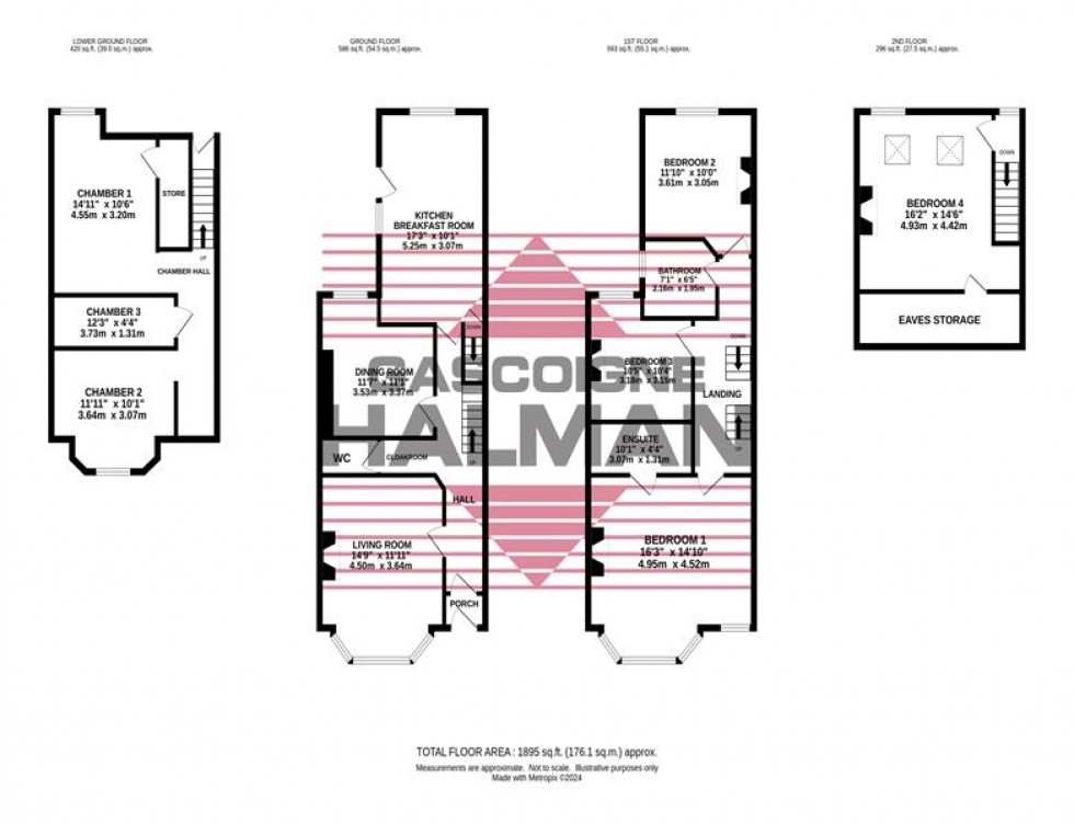 Floorplan for Kennerley Road, Stockport