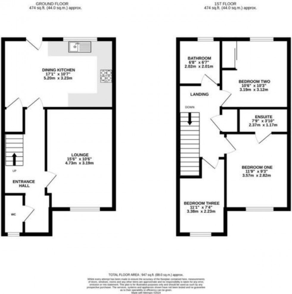 Floorplan for Hill Garth Road, Newton-By-Tattenhall, Chester