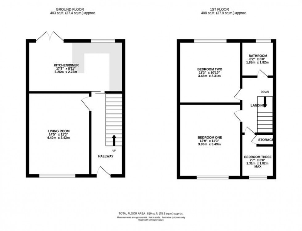 Floorplan for Heaton Norris, Stockport