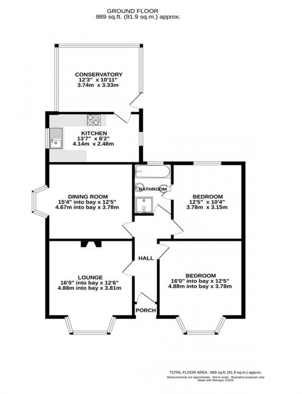 Floorplan for Whitehough, Chinley, High Peak