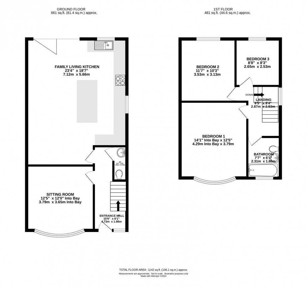 Floorplan for Fairholme Road, Withington