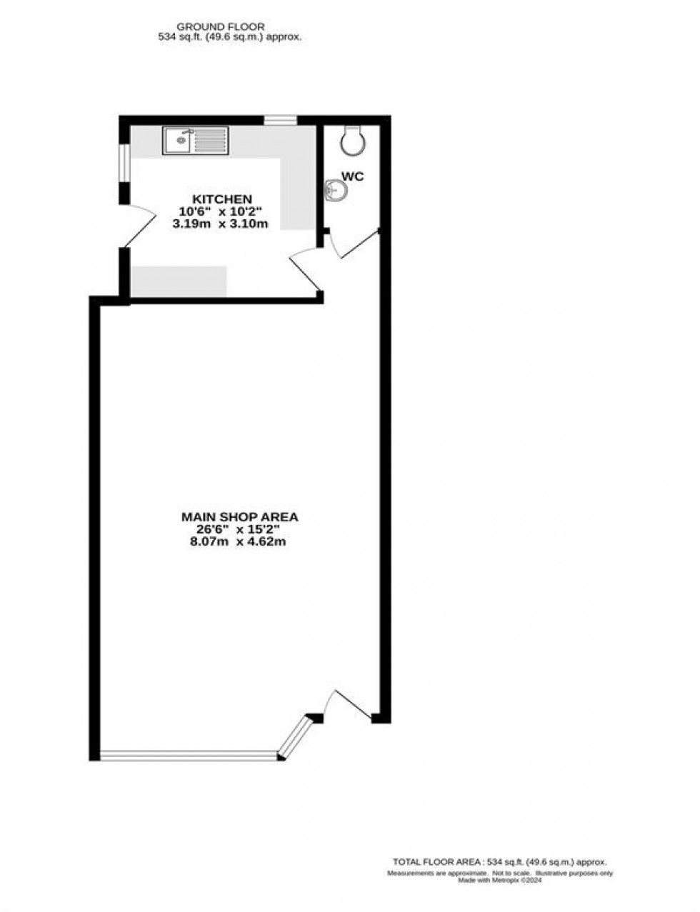 Floorplan for High Street, Chapel-En-Le-Frith, High Peak