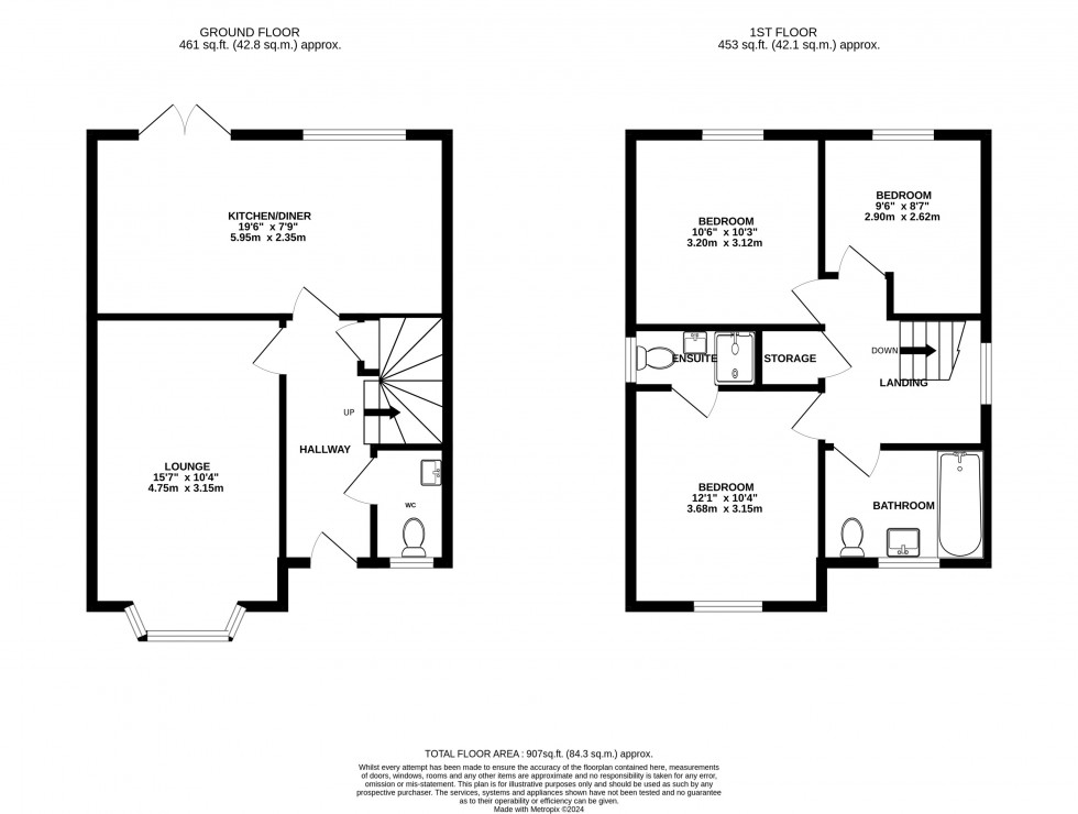 Floorplan for Oldridge Crescent, Marple, Stockport