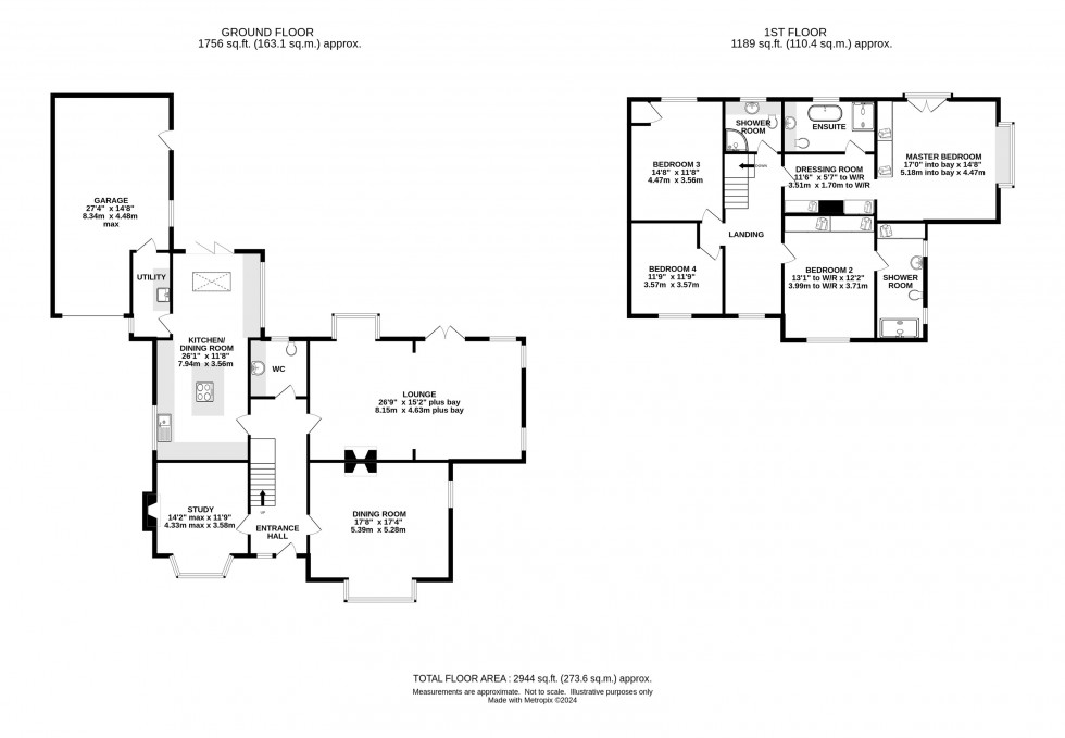 Floorplan for Macclesfield Road, Prestbury, Macclesfield