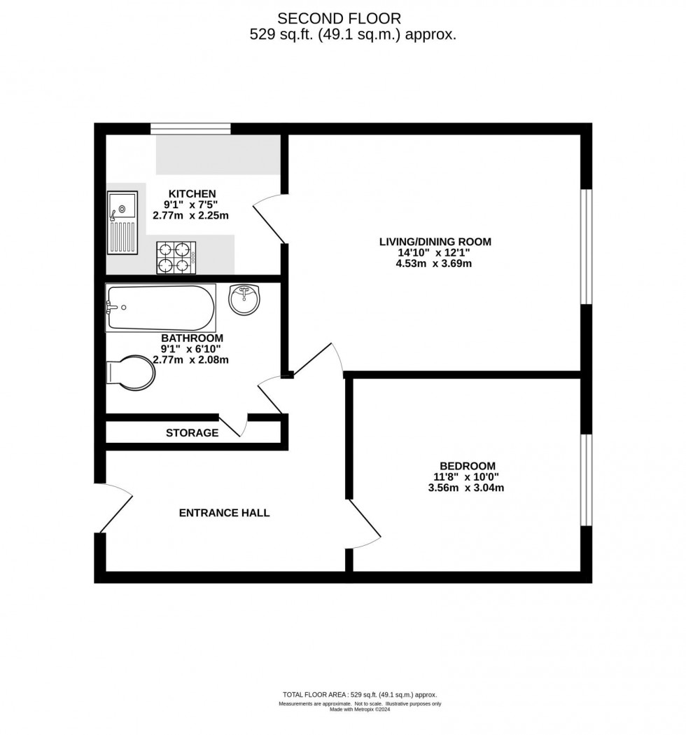 Floorplan for Andrew Court, Aldborough Close, Withington