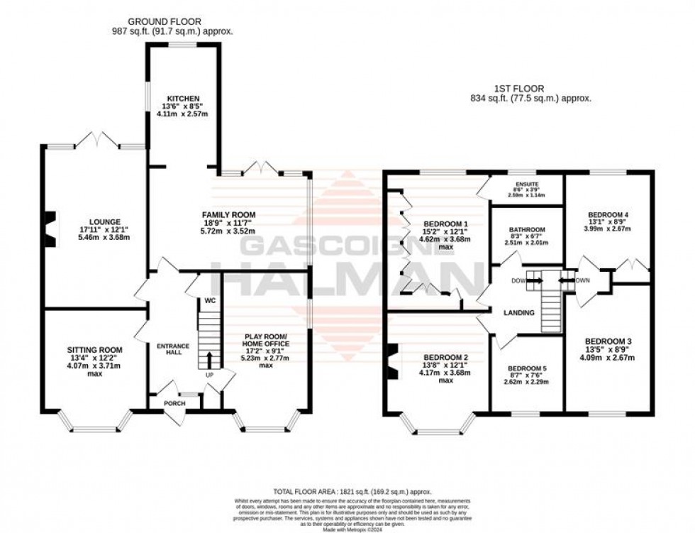 Floorplan for Framingham Road, Sale