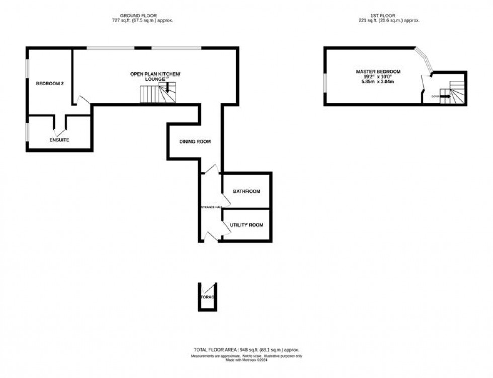 Floorplan for Clarence Road, Bollington