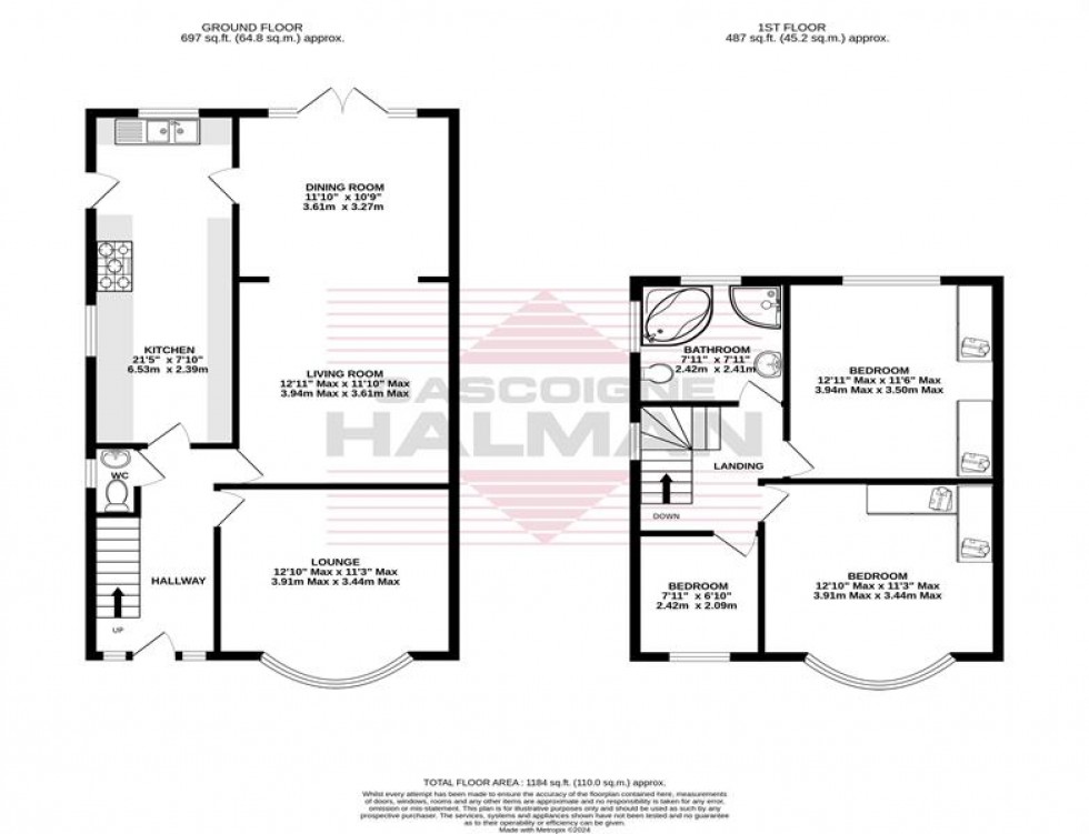 Floorplan for Bolshaw Road, Heald Green