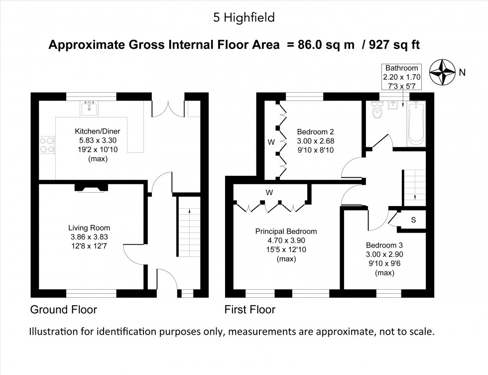 Floorplan for Highfield, Little Bollington, Altrincham