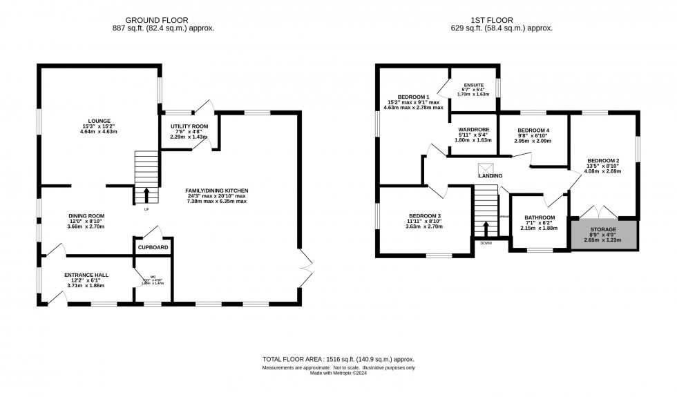 Floorplan for Chester Road, Woodford