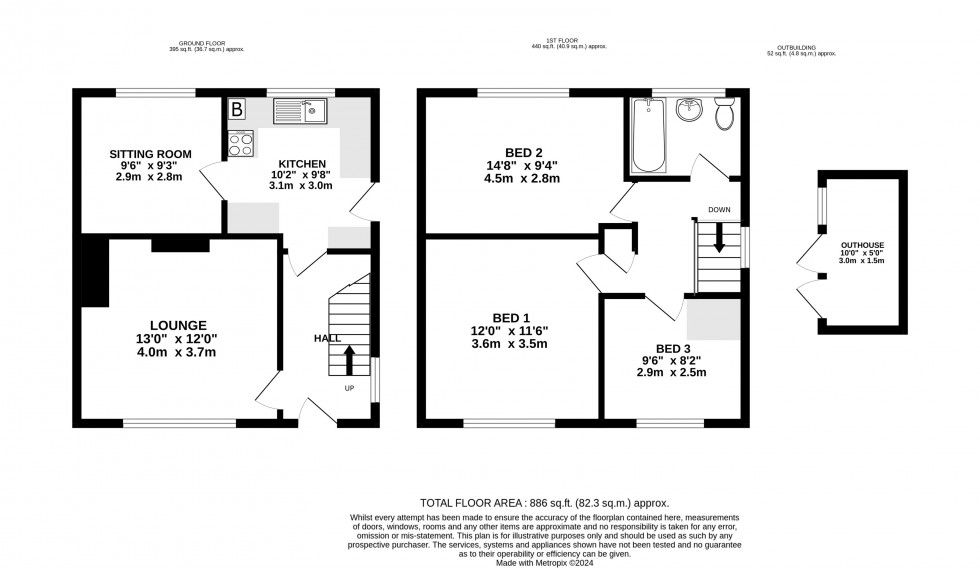 Floorplan for Old Meadow Lane, Hale, Altrincham