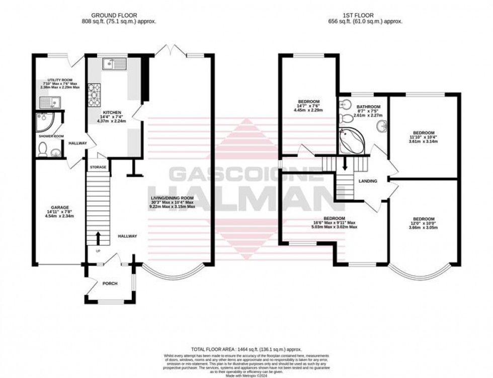 Floorplan for Wilmslow Road, Heald Green, 