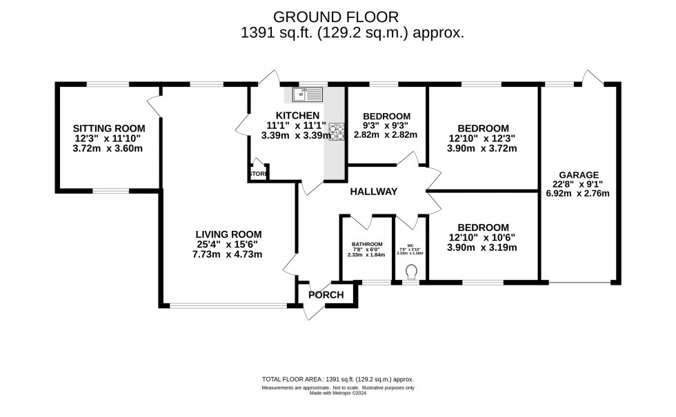 Floorplan for Kinder Drive, Marple