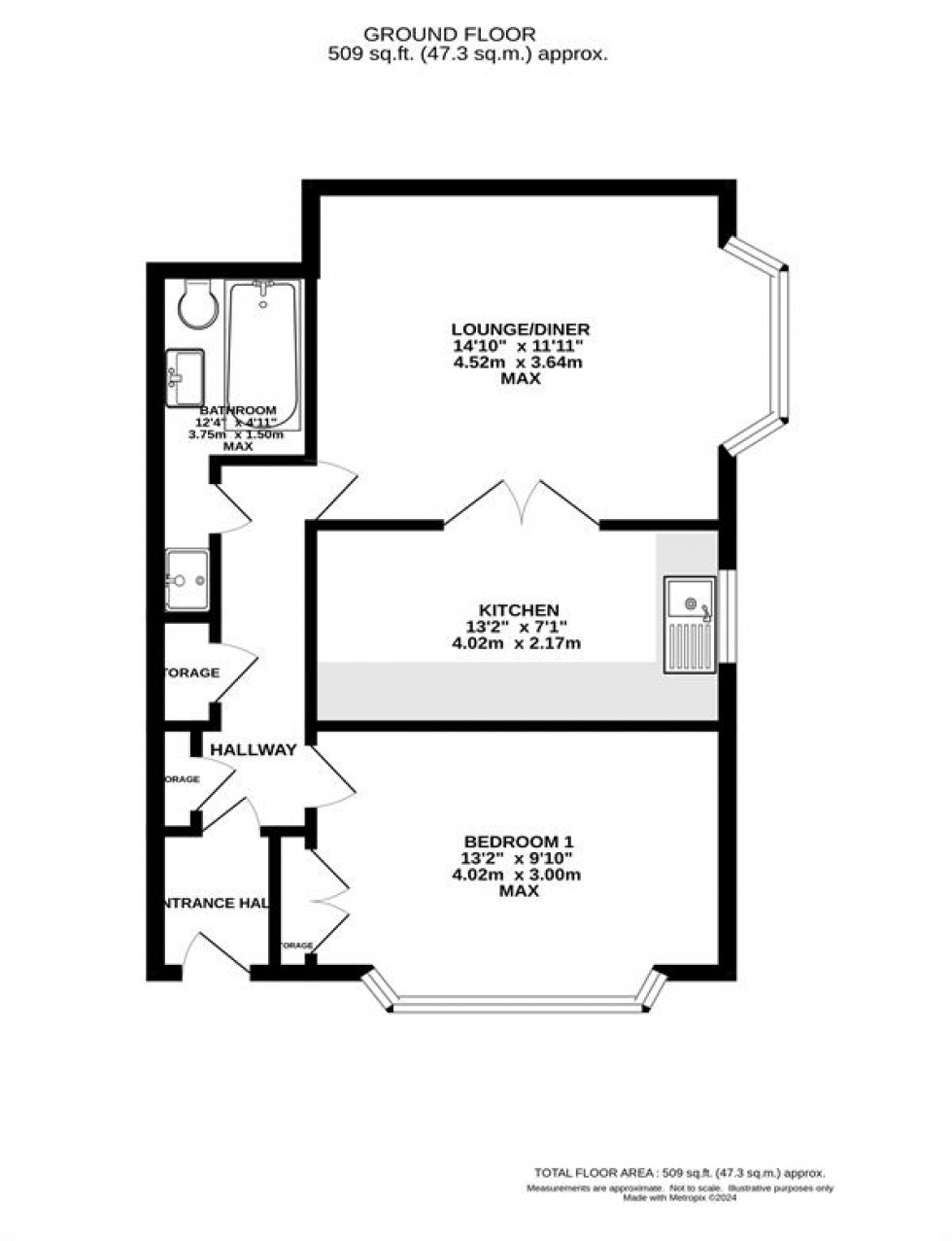 Floorplan for Thorn Bank Lodge, Heaton Moor Road, Heaton Moor