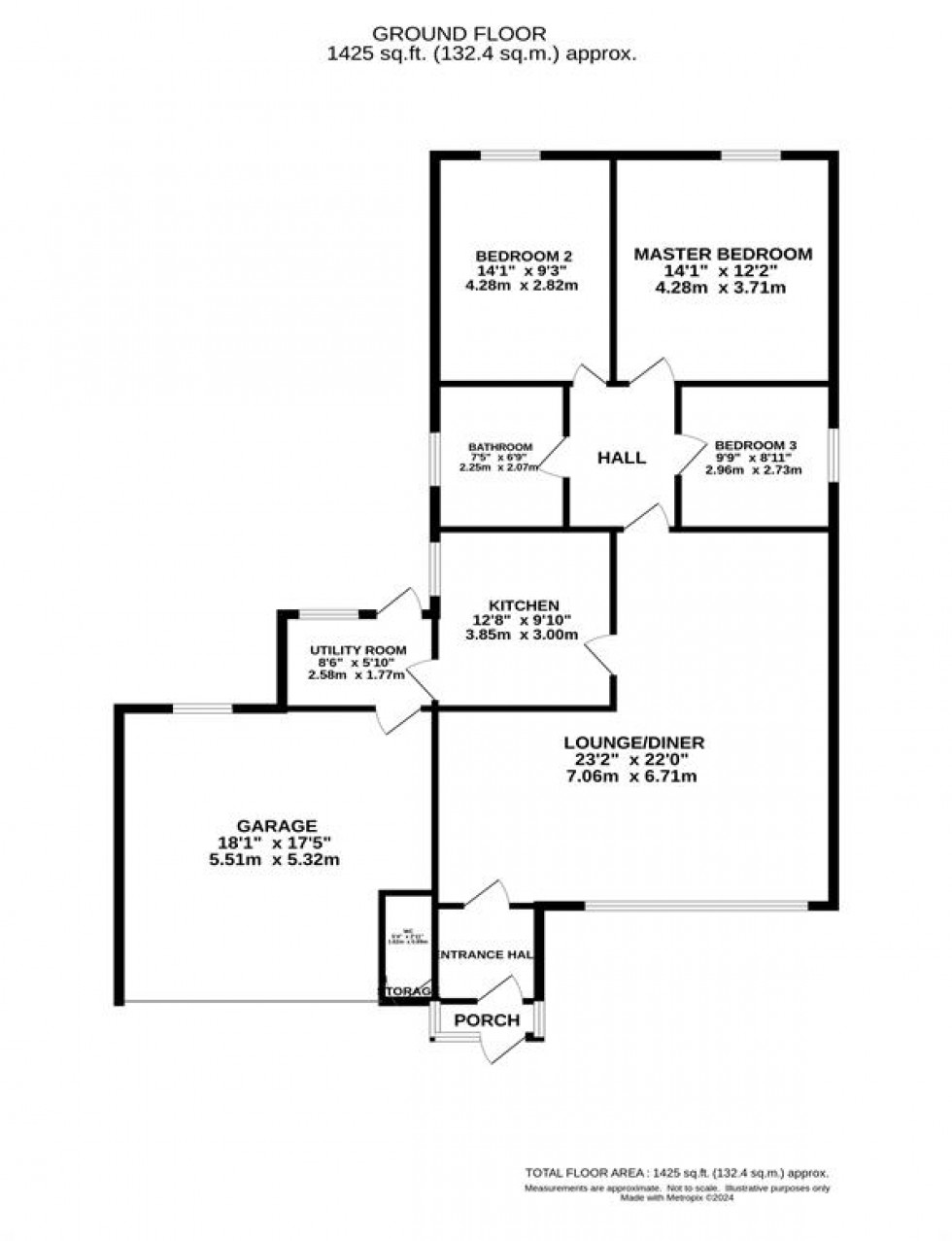 Floorplan for Grasmere, Macclesfield