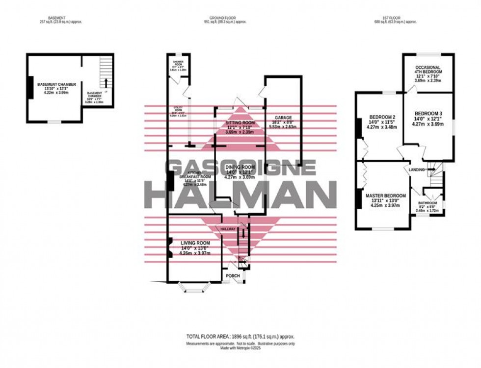 Floorplan for Ack Lane West, Cheadle Hulme