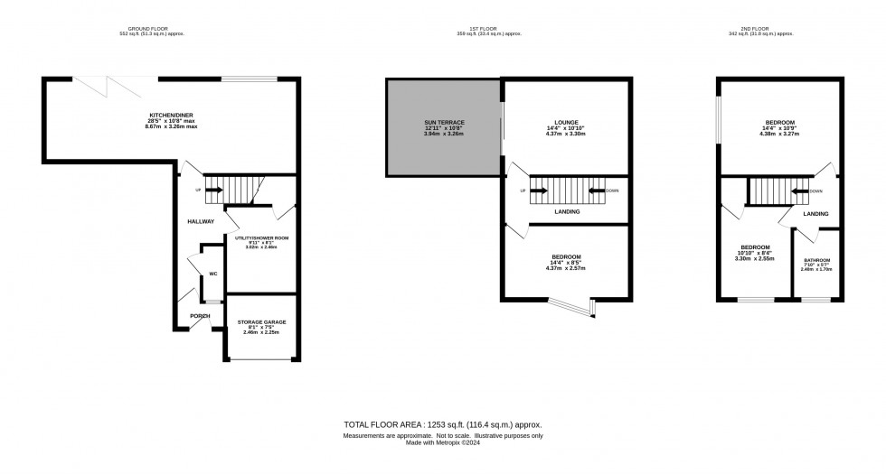 Floorplan for Waterbridge Court, Appleton, Warrington