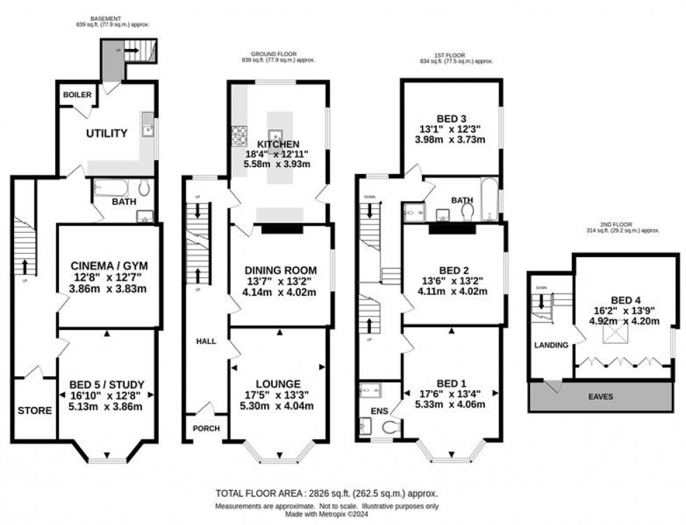 Floorplan for Ashley Road, Hale