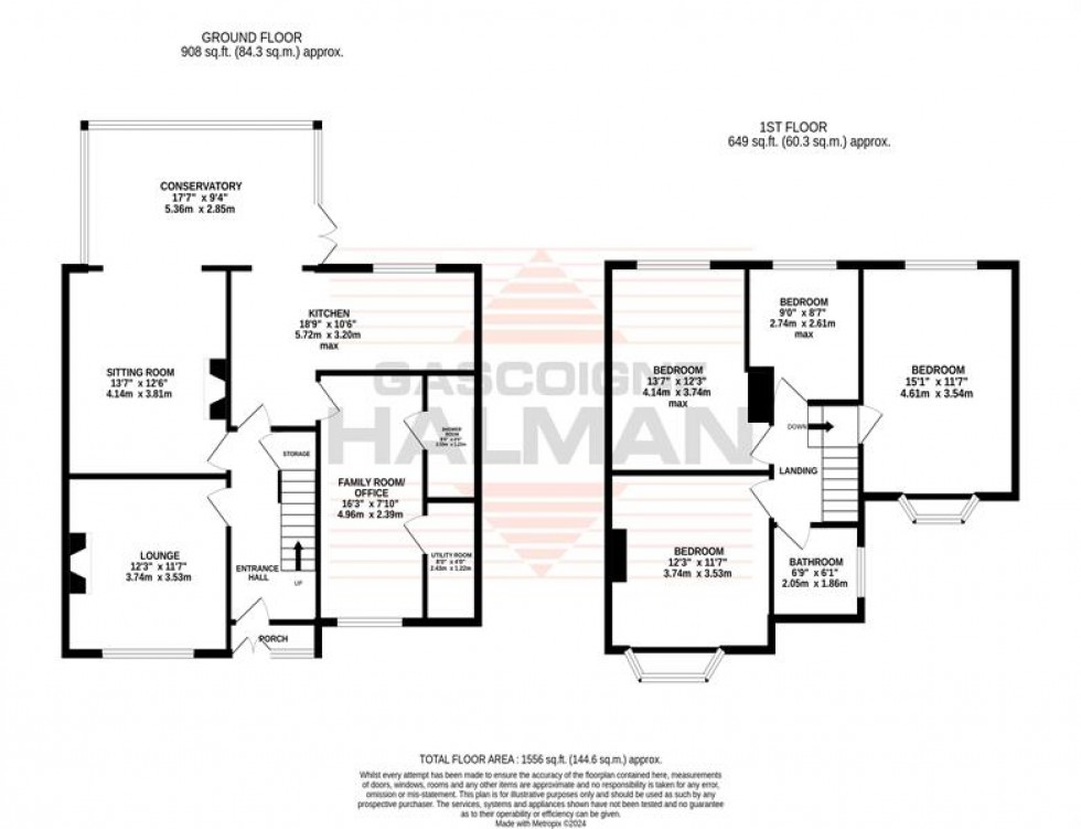 Floorplan for St. Marys Road, Sale