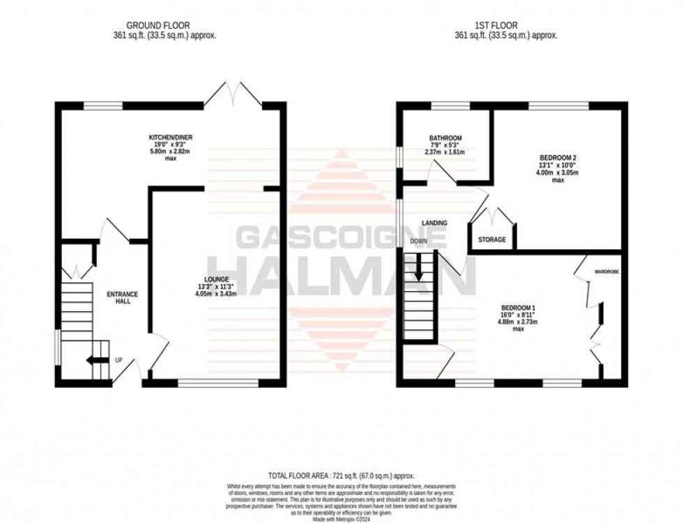 Floorplan for Nesfield Road, Manchester