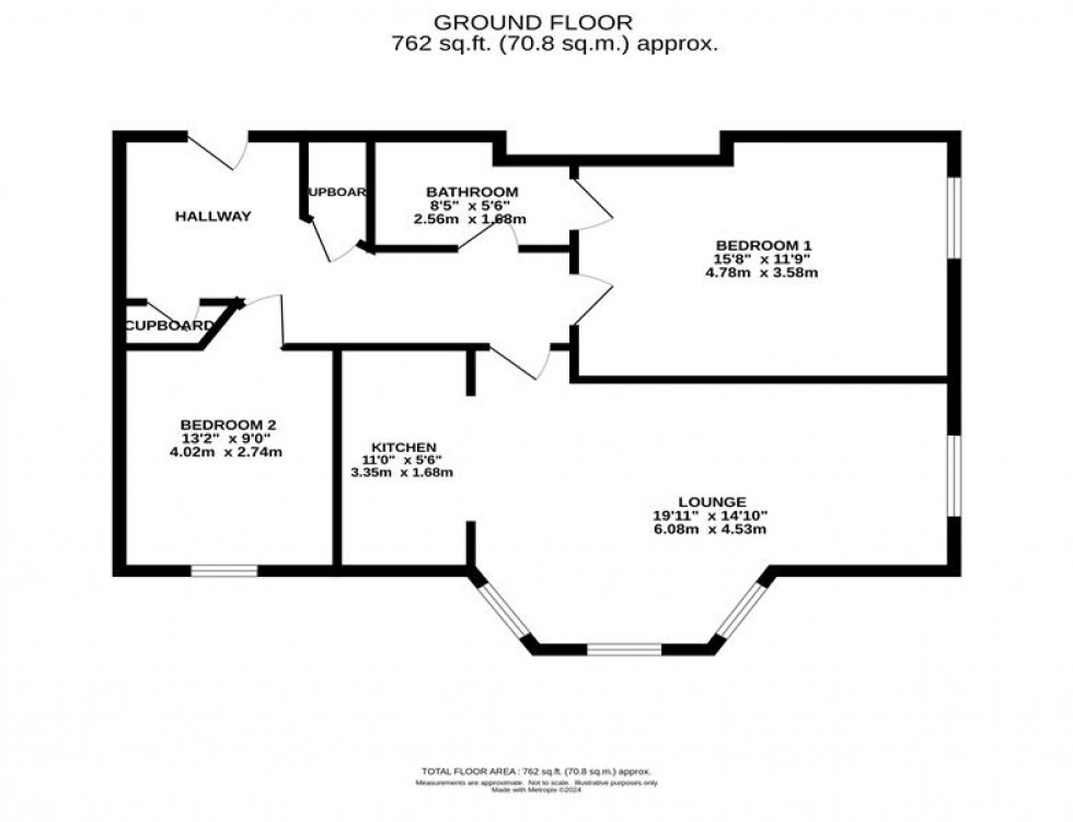 Floorplan for Sandringham House, Kensington Square, Macclesfield