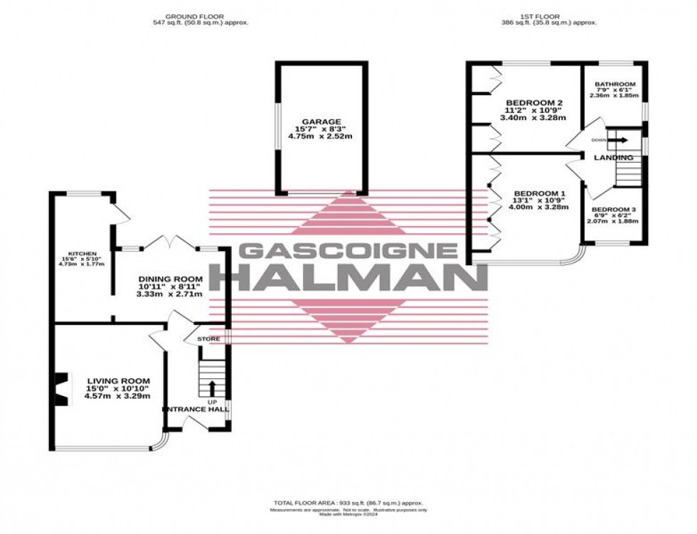 Floorplan for Lindbury Avenue, Stockport