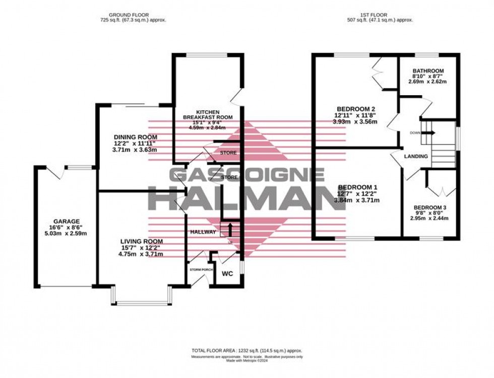 Floorplan for Dairyground Road, Bramhall, Stockport