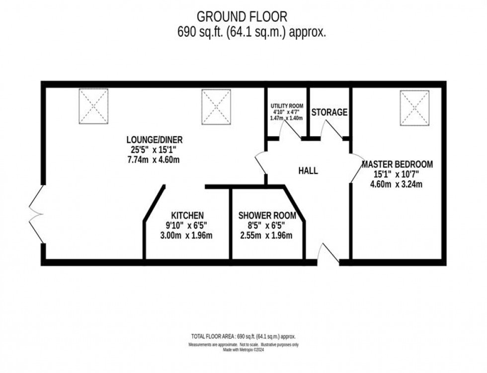 Floorplan for Buxton Road, Macclesfield