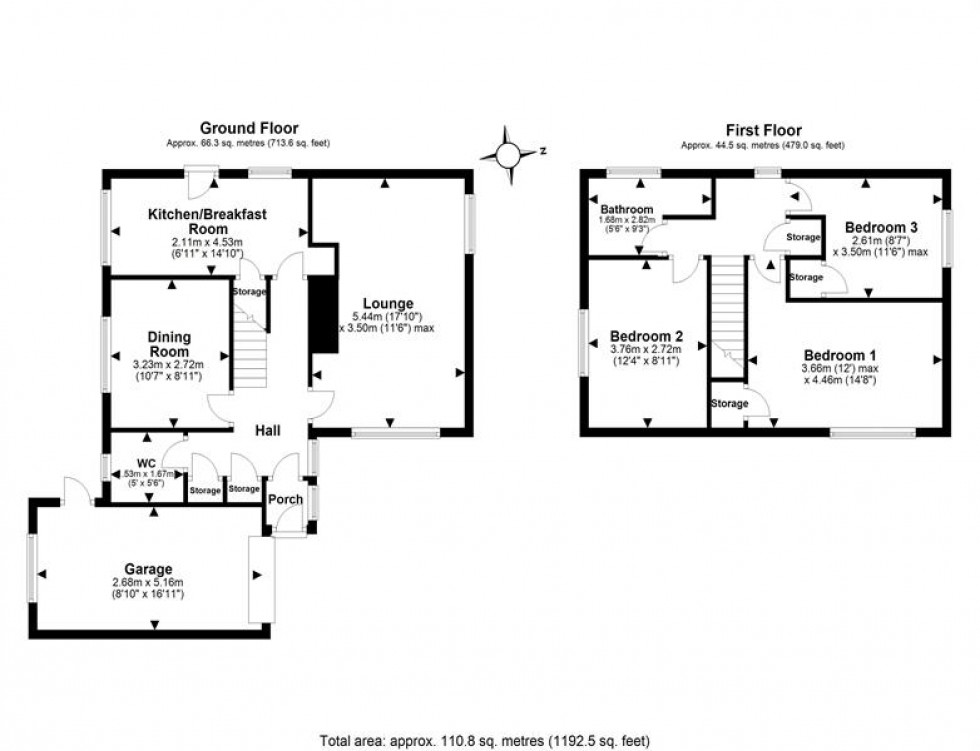 Floorplan for Latham Avenue, Helsby, Frodsham