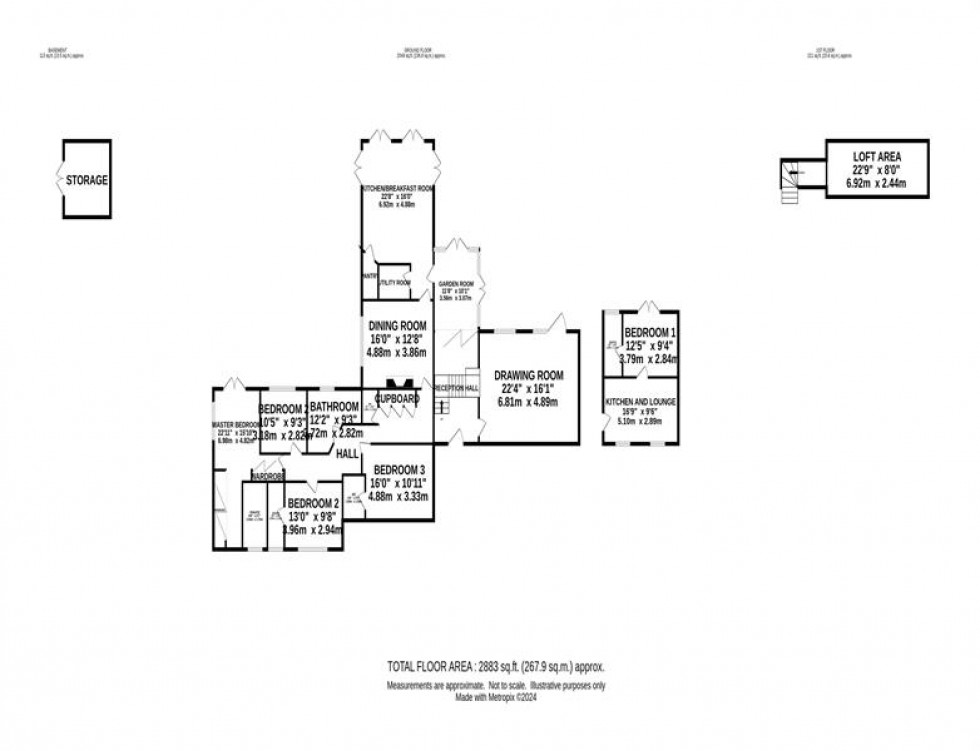 Floorplan for Mill Lane, Gawsworth