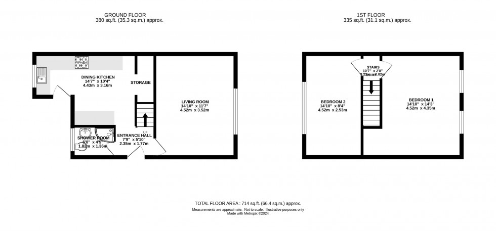 Floorplan for Maitland Avenue, Chorlton