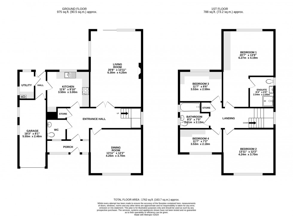 Floorplan for Grange Park Avenue, Wilmslow