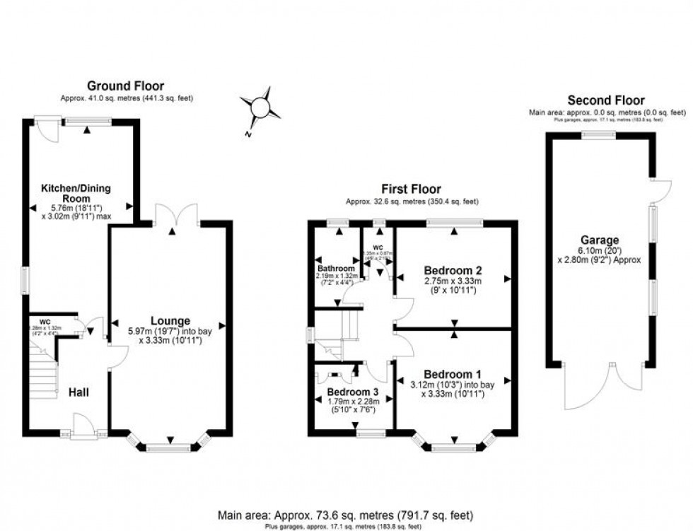 Floorplan for Hill View Avenue, Helsby, Frodsham