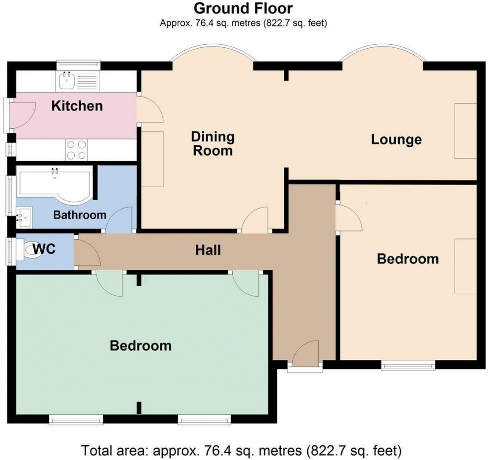 Floorplan for Waste Lane, Oakmere, Northwich