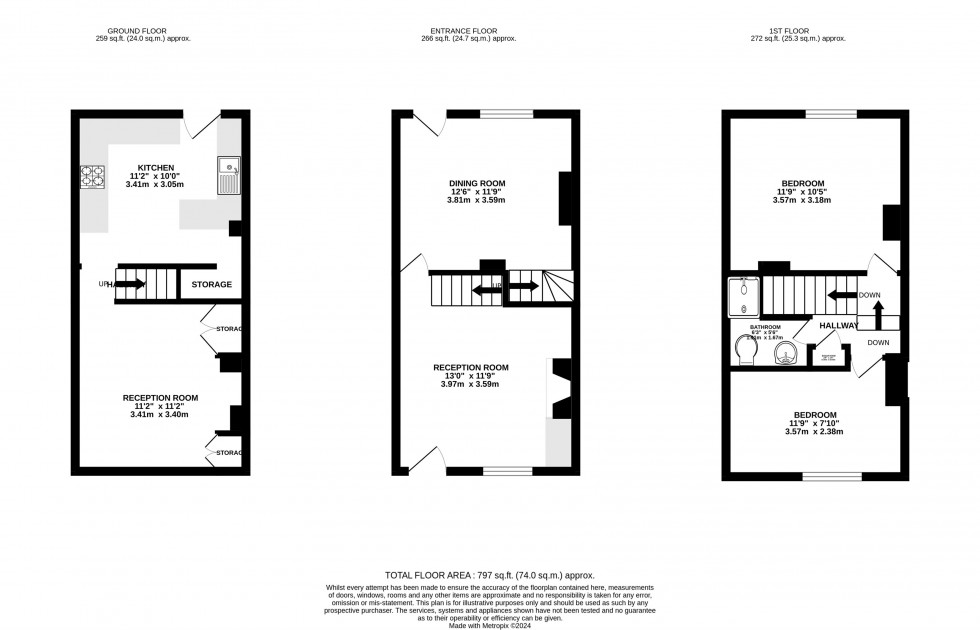 Floorplan for River Street, Wilmslow