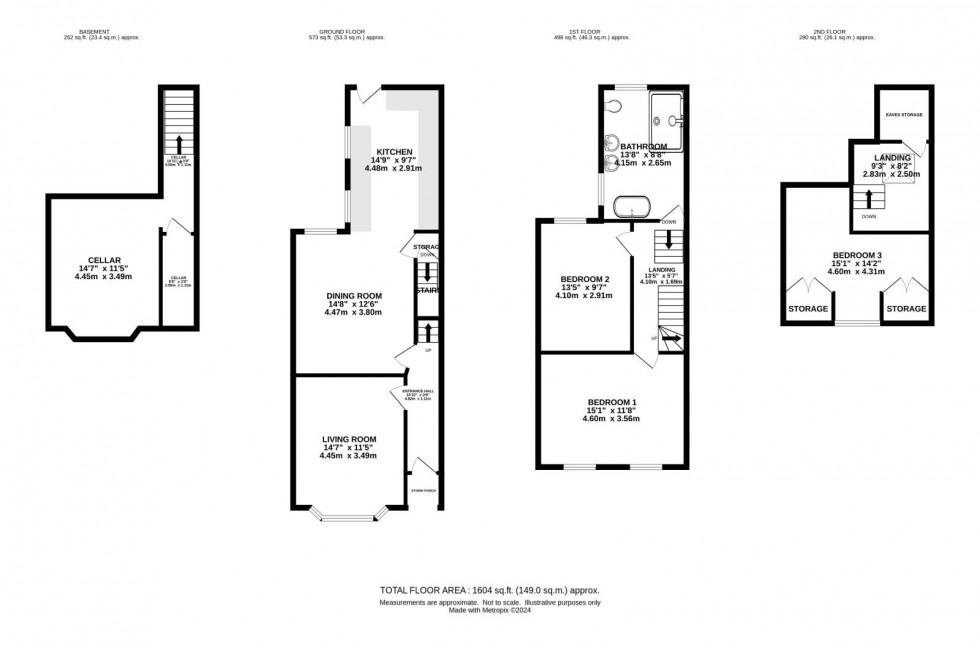 Floorplan for Kenilworth Avenue, West Didsbury