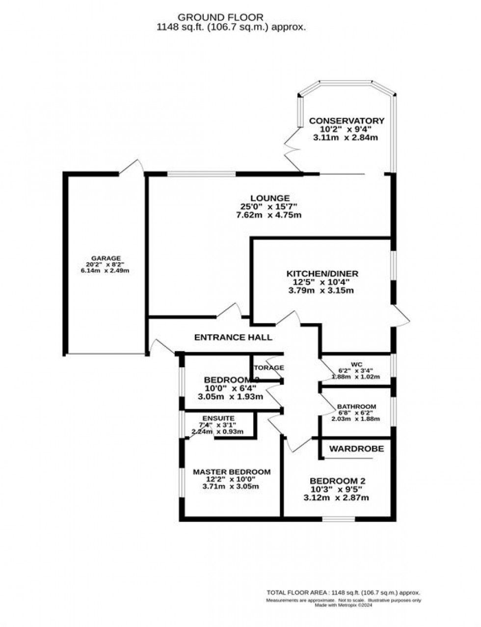 Floorplan for Drummond Way, Macclesfield