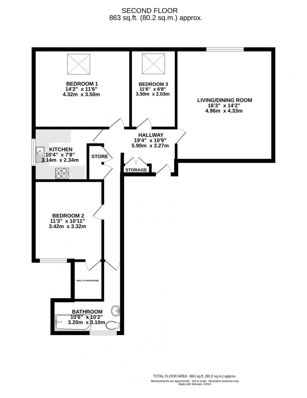 Floorplan for Barlow Moor Road, West Didsbury