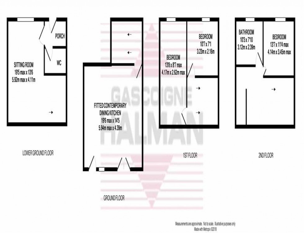 Floorplan for Buxton Road, Whaley Bridge, High Peak